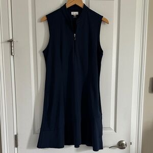 Greg Norman Collection Golf Sleeveless Navy Dress